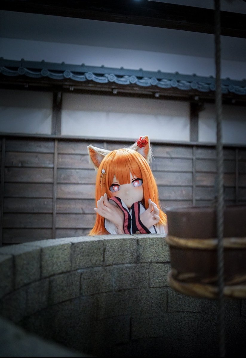 “妖怪じゃないんだよ…？”
“我不是妖怪啊！”

📷：<a href="/Leina_Arrkaize/">Leina 麗奈 (レイナ) 夏休止🫠</a> 

 #着ぐるみ  #kigurumi