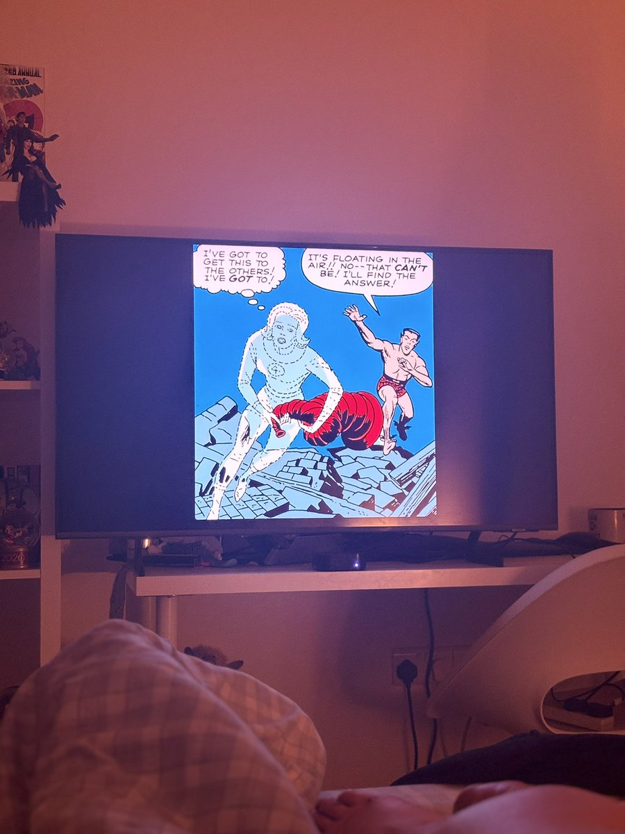PoorlyAgedWho's tweet image. My partner and I just realised we can stream comics from the ipad to the tv