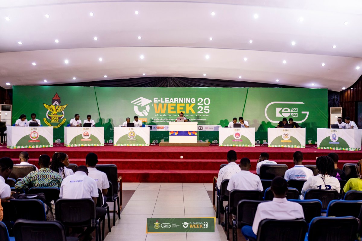 compengKNUST's tweet image. ๐ Dept. of Computer Engineering, part of the winning College of Engineering team, is proud to celebrate this victory in the 2025 TEK Smartest Competition.
Special mention to @EssumanHum2982, a first-year Biomedical Engineering student, who represented the college.