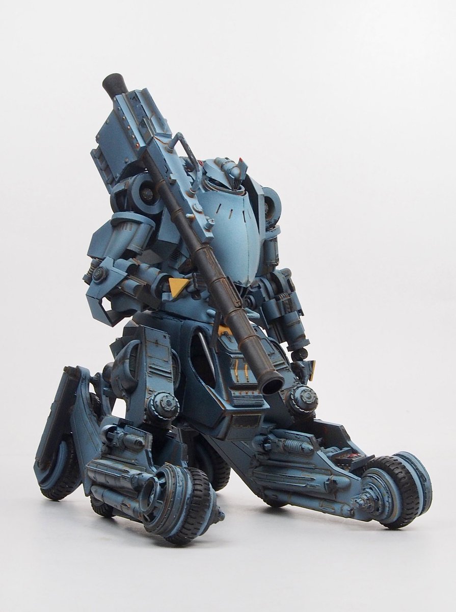 Ⅴ号人型重機（パンツァーフンフ）のサンプルが完成しました。ワンフェス2025夏で発売します。価格は18,000円。組み立てにはⅢ号人型重機のプラキットが必要ですが、お得なセットもご用意します。ぜひお越しください。＃ワンダーフェスティバル2025夏 ＃ワンフェス2025夏 ＃WF2025S ＃人型重機