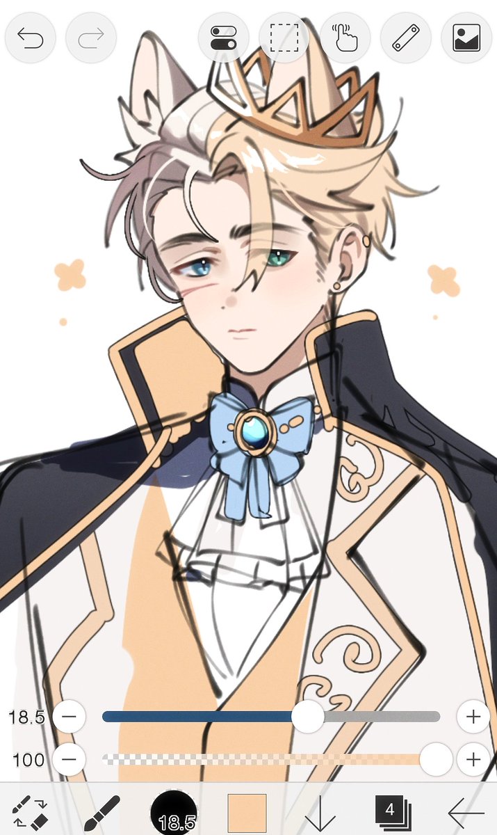 chouNke's tweet image. [wip] cat prince or something like that👑