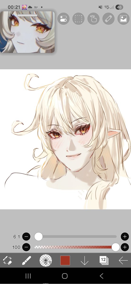 Yua_mochii's tweet image. Artstyle test with alice!