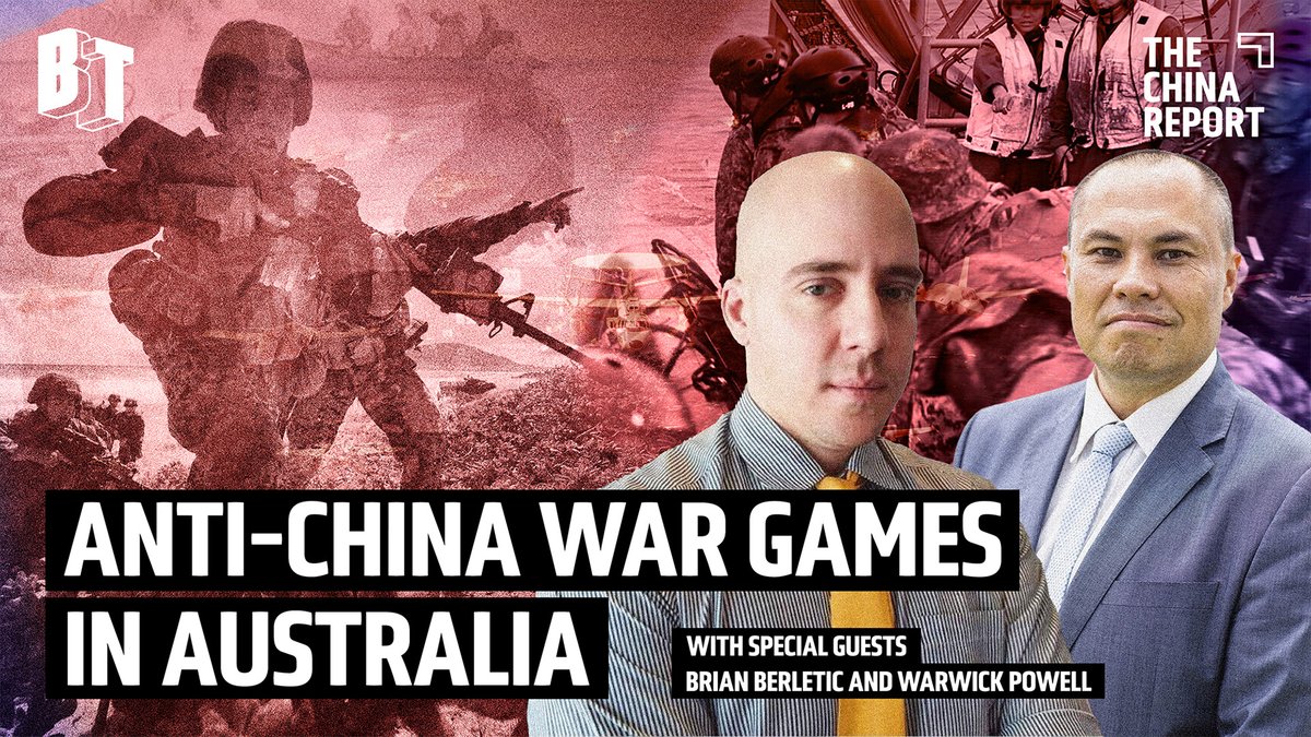 BTnewsroom's tweet image. War with China has been put on the table: large-scale military exercises, intensive troop deployments and even a calendared date for potential war. Is war against China inevitable?
Prof Warwick Powell @baoshaoshan and @BrianJBerletic join to discuss.
youtu.be/pd2cqkJ3viw