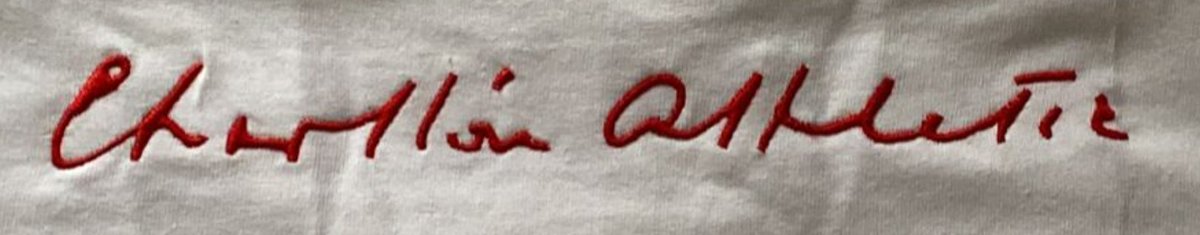 CAStrust's tweet image. The designs proudly show ‘Charlton Athletic’ on the chest & his signature on left sleeve. CAST extracted the club's name from Seed's 1943 letter to Peter Croker, encouraging the player to sign for the club. #cafc