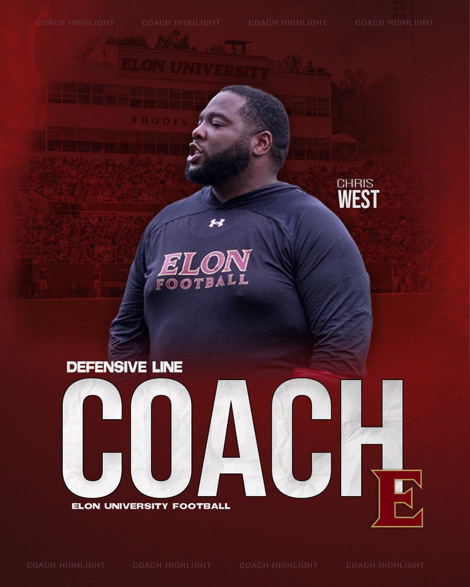ElonFootball's tweet image. Next up in the Coaches Spotlight Series: Meet the newest member of our staff. A seasoned talent developer and leader of the trenches.@West4theWin
#CoachesSpotlight | #Developers | #AED