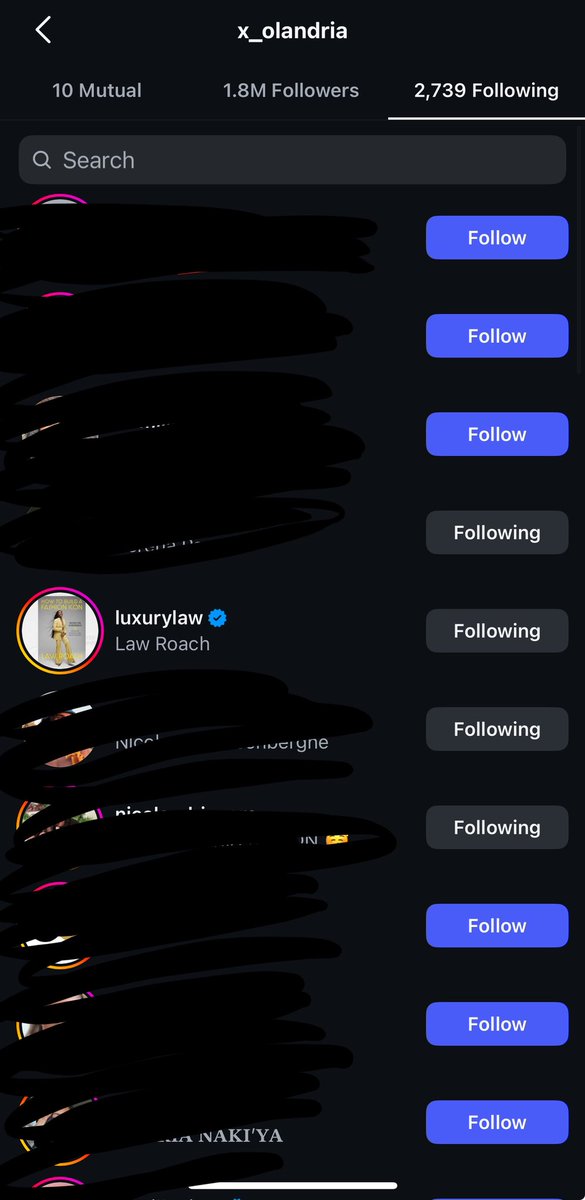 kali728767's tweet image. O recently followed Law Roach… you think he slid in the dms?👀