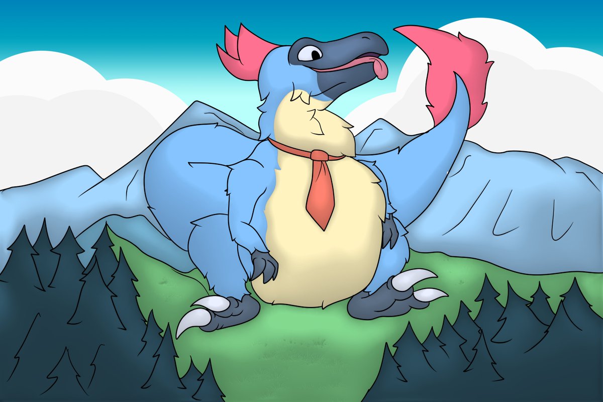 OmegaDragon11's tweet image. Attack for @chickensnpies1 Dont worry he isnt all that scary he is just on a movie set.