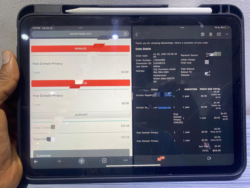 ๐ Safaya Ikechukwu | Product Growth Hacker (@safaya0) on Twitter photo Bought my first domain 22nd of July 2025
Somehow I am happy and somehow I am mad at myself cause this took me like 5 mins and I have procastinating it out of fear for like a month now ๐
Either way thank God for Grace, Letโs see where it goesโฆ.
Thanks <a href="/lovableshipped/">Lovable shipped</a> Bought my first domain 22nd of July 2025
Somehow I am happy and somehow I am mad at myself cause this took me like 5 mins and I have procastinating it out of fear for like a month now ๐
Either way thank God for Grace, Letโs see where it goesโฆ.
Thanks <a href="/lovableshipped/">Lovable shipped</a>