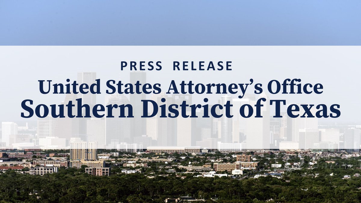 USAO_SDTX's tweet image. California man gets maximum sentence for laundering proceeds from email fraud scheme
#HouNews #Houston
justice.gov/usao-sdtx/pr/c…