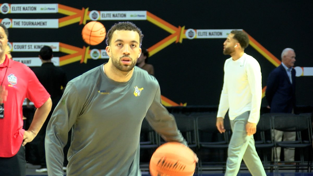 joebrowvm's tweet image. Jarrod West, who led Notre Dame to the Class A state championship in 2017 on the floor at the Civic Center, gets shots up in pregame.