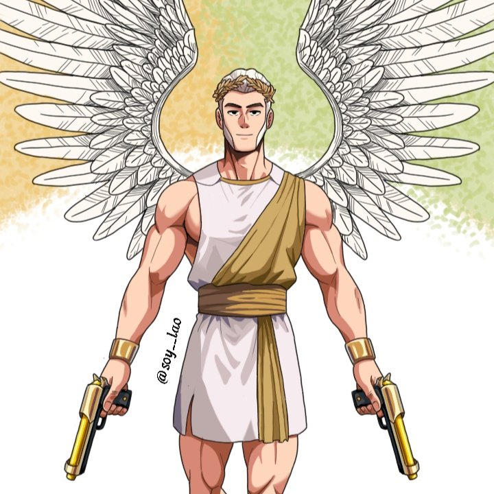 Un ángel preparado para la guerra 
#colt #fanart #newskin #BrawlStars #angel