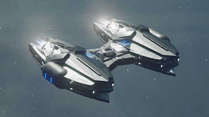 starshipwright's tweet image. A ship in #Starfield inspired by #celldivision