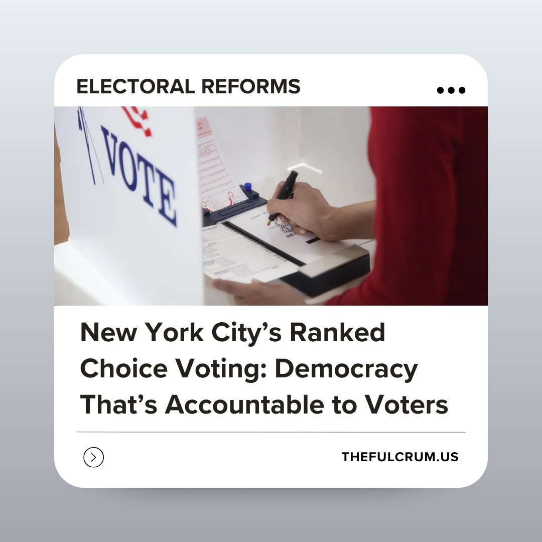 fulcrum_us's tweet image. Ranked choice voting helped create an entirely different campaign in New York. It put voters back in charge – at a moment when record numbers of voters of all backgrounds are dissatisfied with the state of our democracy. With RCV, over one million New Yorkers – larger than the…