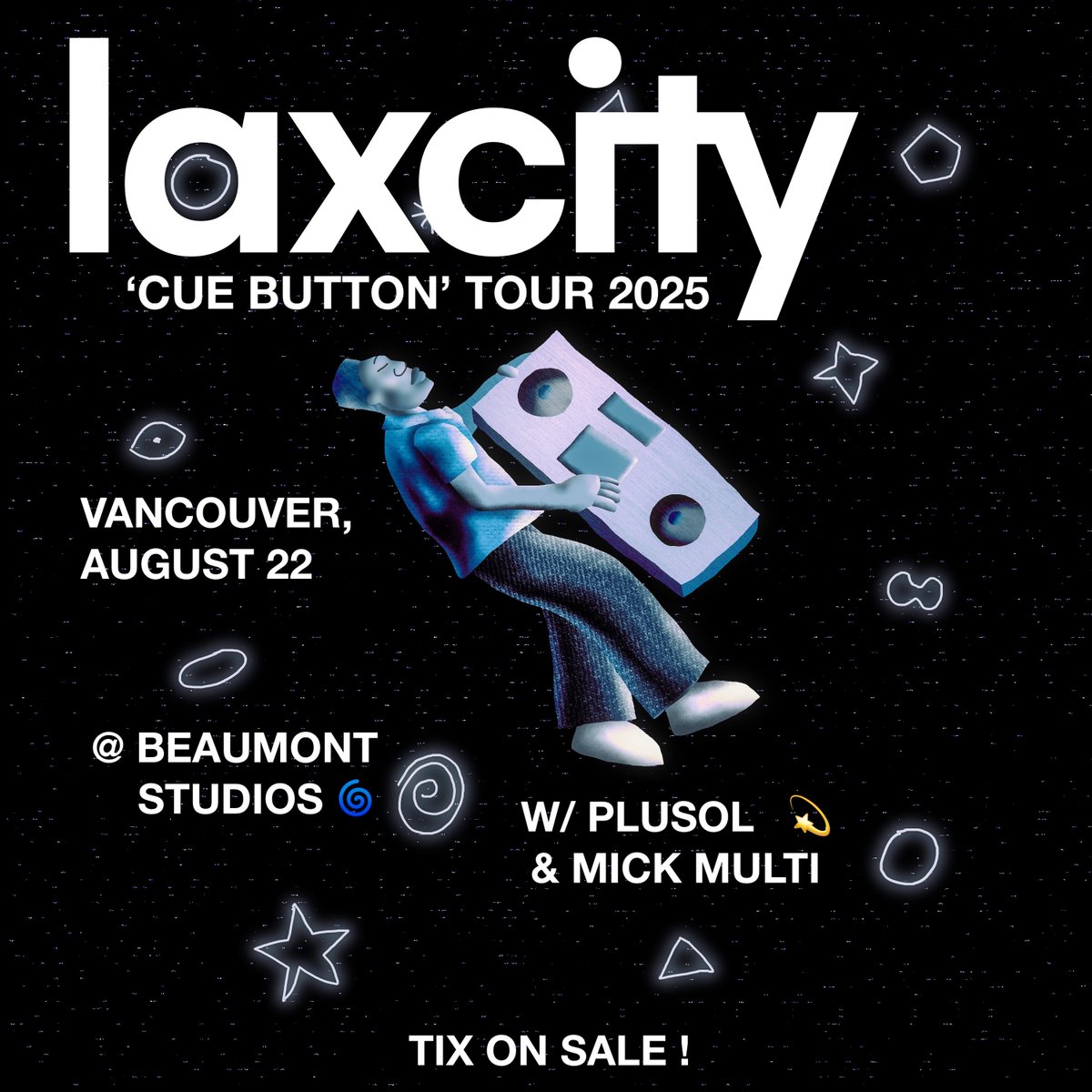 VANCOUVER - Stoked and blessed to be opening for the legend <a href="/laxcitymusic/">laxcity</a> on Friday August 22nd at <a href="/TheBeaumontYVR/">The Beaumont Studios</a> 

tickets in bio
