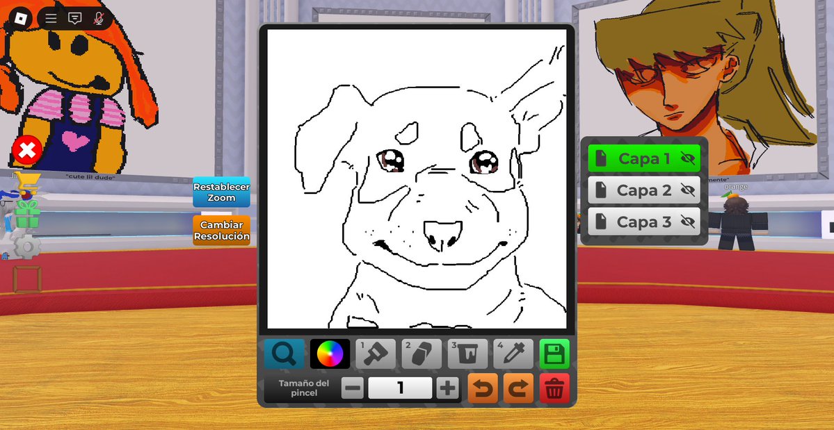 GenoXLOID's tweet image. last slop of today Look what I drew in Roblox😄😄 yay