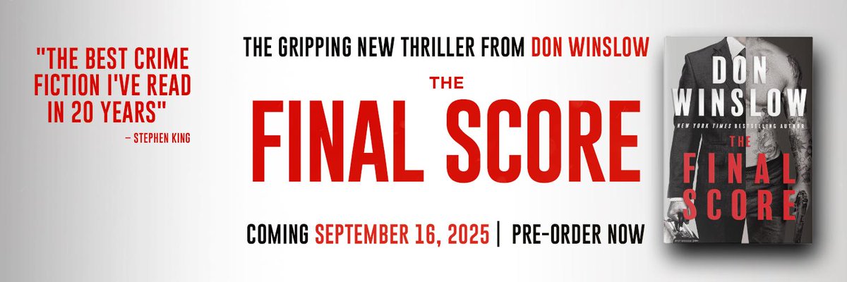 Don Winslow (@donwinslow) on Twitter photo 