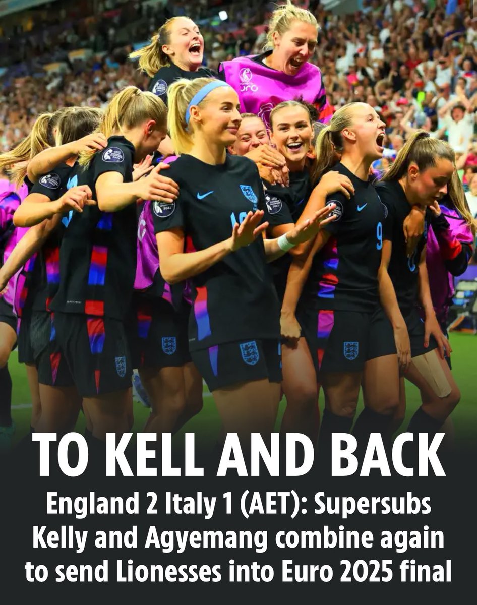 DrSuneelDhand's tweet image. What an absolutely AMAZING game
Bring on the final, lionesses!! 👏🏽 🏴