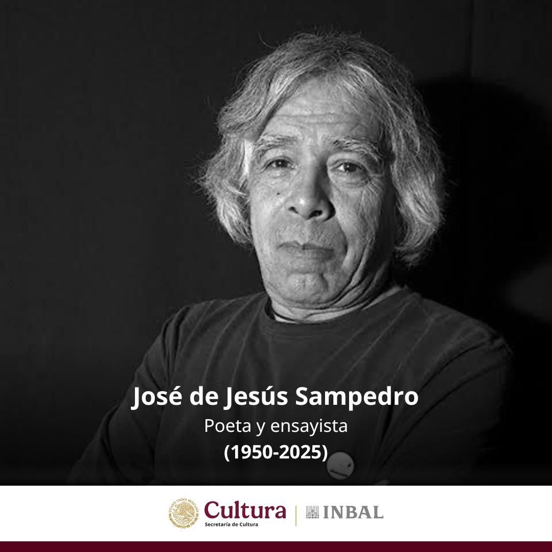 El Instituto Nacional de Bellas Artes y Literatura lamenta profundamente el fallecimiento del poeta y ensayista zacatecano José de Jesús Sampedro, destacado editor, docente, tallerista y divulgador cultural, así como fundador de la revista Dosfilos. En 1975 obtuvo el Premio