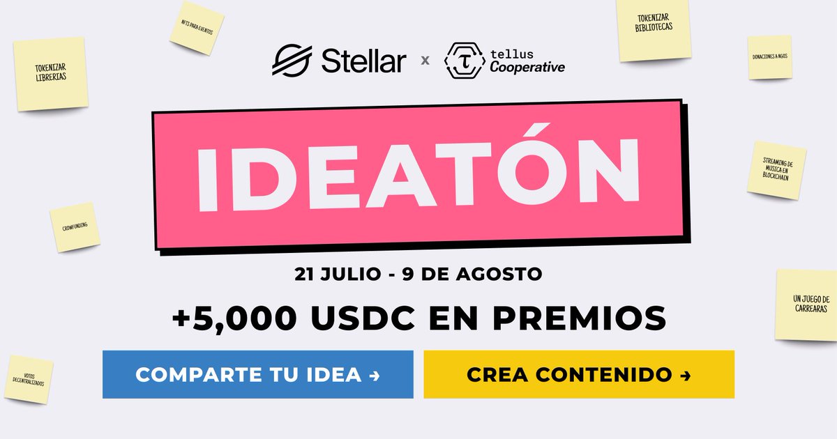 ¿Qué es el Stellar LATAM Ideathon?

Una convocatoria para proponer ideas, crear contenido o desarrollar prototipos usando Stellar o Soroban.

No necesitas saber programar.

🧠 Hay 3 tracks disponibles 👇
