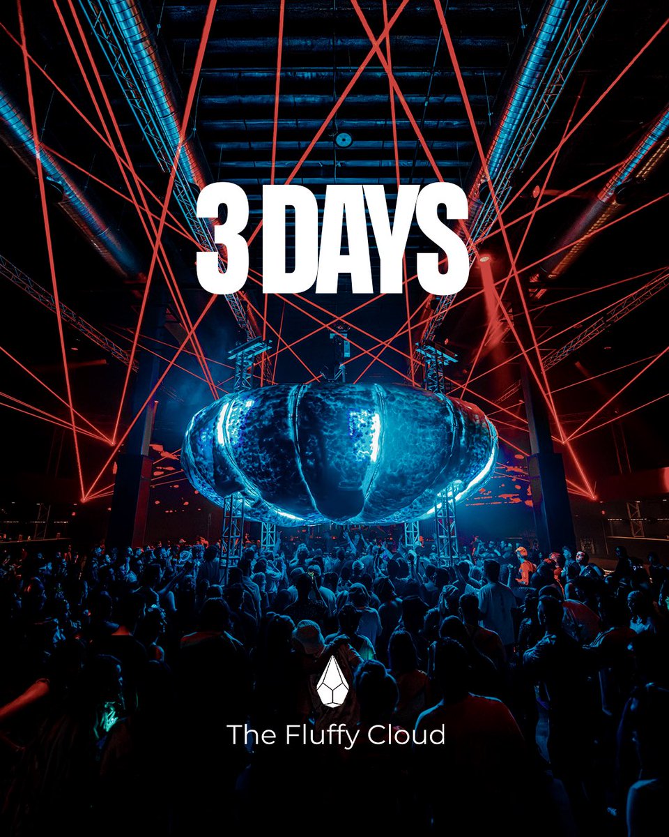 concourseproj's tweet image. Only 3 days til @realfluffycloud takes over inside the main room for the first time ever ⚡️