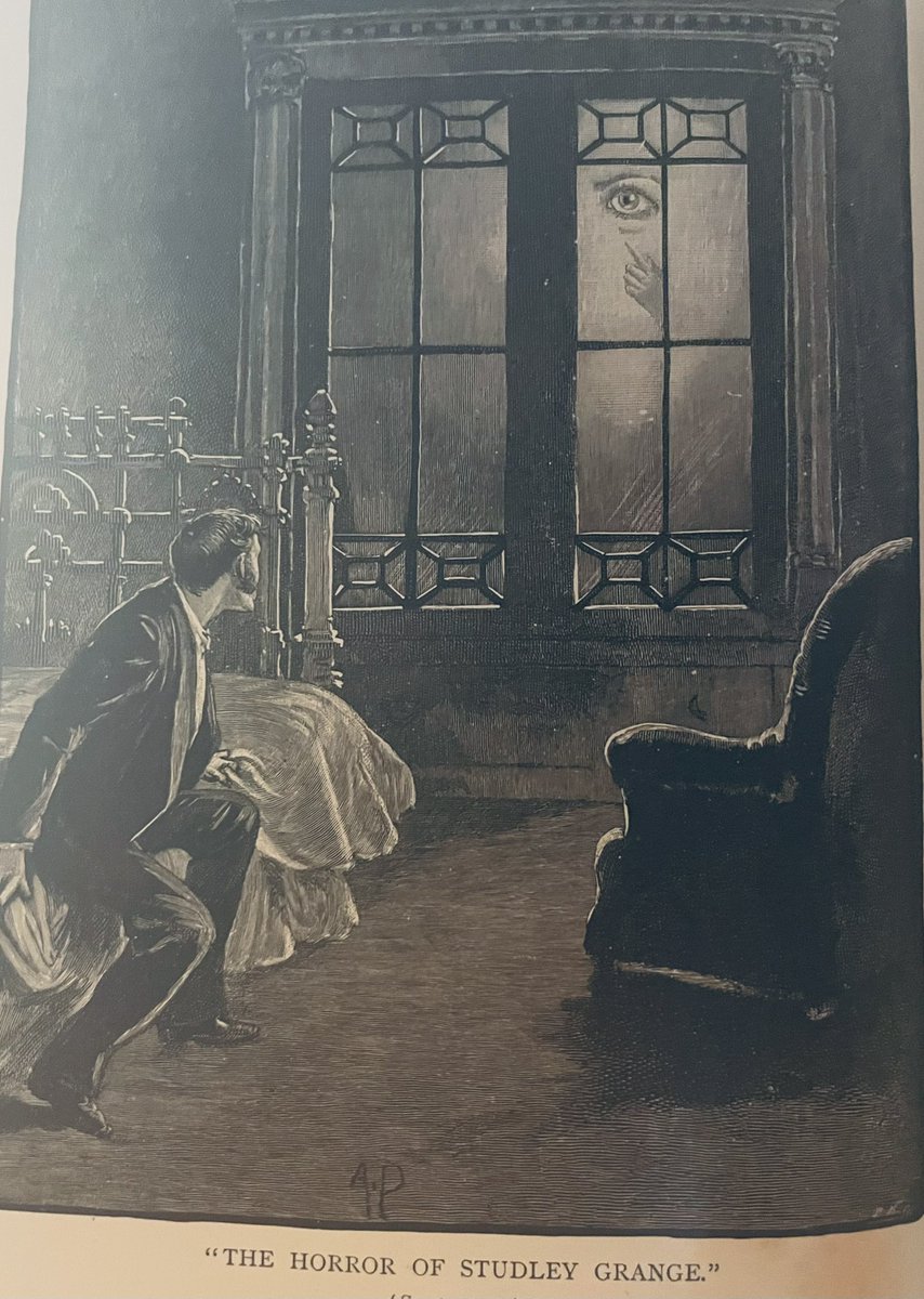 memizon's tweet image. My very first copy of The Strand Magazine arrived (this one from 1894). With a wonderful surreal illustration for the story ‘The Horror of Studley Grange’.