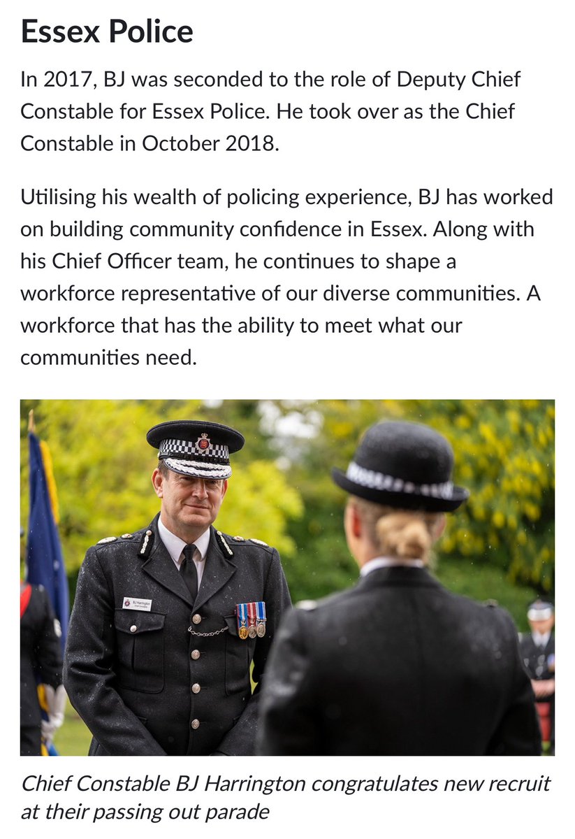 BLAIMGame's tweet image. The Chief Constable of Essex police is known as BJ.
Sometimes the jokes just write themselves.