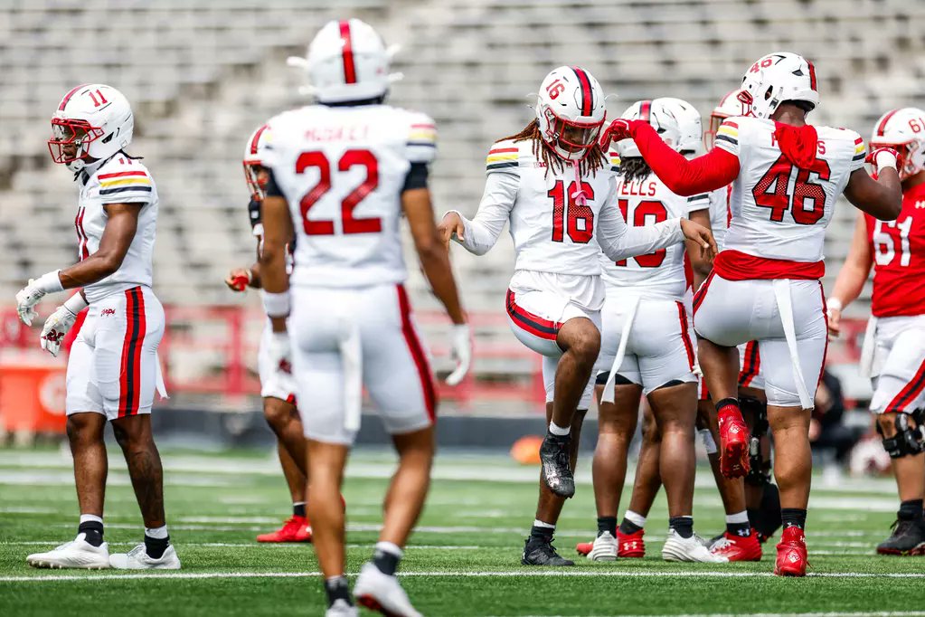 Insideblackgold's tweet image. #Terps safety Jalen Huskey on ILB Daniel Wingate: "I've just seen an immense amount of growth from this guy and I'm extremely proud of him. That number change for me is like, this is about to be his coming out party. This is about to be Daniel Wingate season"
