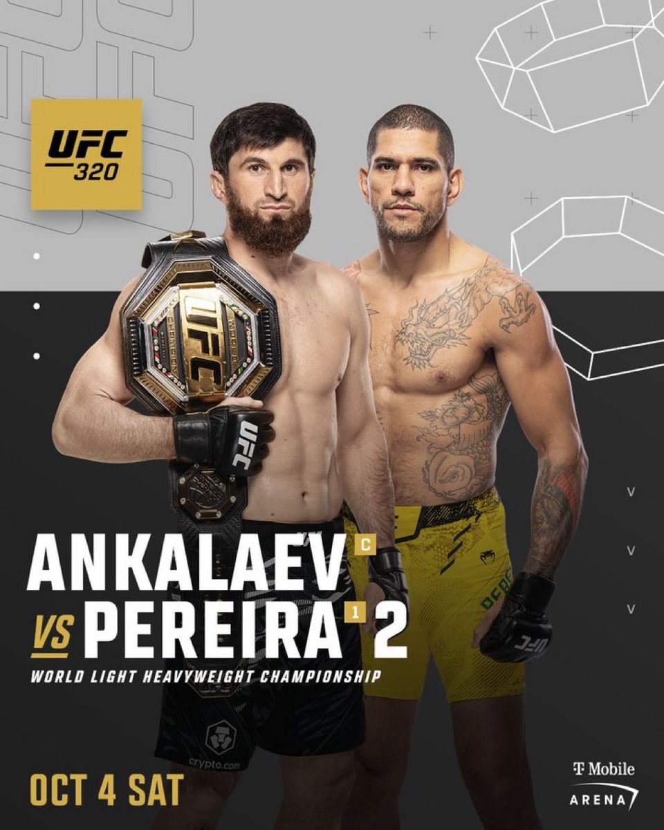 concatenarsim's tweet image. Finalmente temos uma data pra revanche!
Ankalaev vs Poatan 2 no UFC 320!!