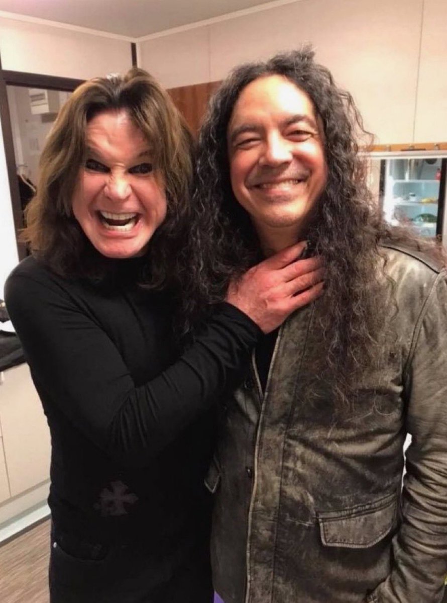 AiCLayneStaley's tweet image. “This man gave me my first break. I owe him everything.”
Mike Inez
(Inez previously played with Ozzy from 1989 to 1993.)
Photo was taken at Copenhell Festival in 2018.
RiP Ozzy