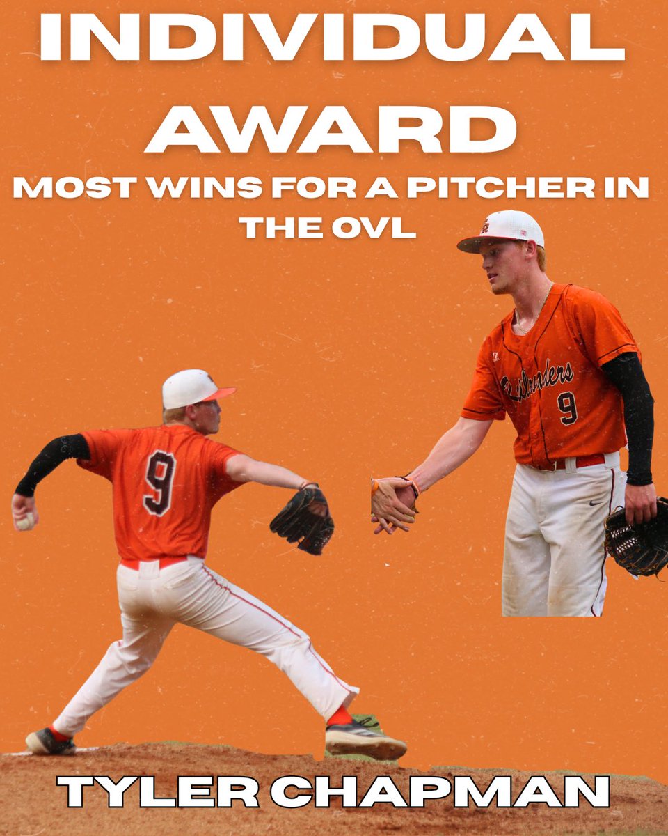 Big shoutout to Tyler Chapman for receiving the award for Most Wins for a Pitcher in the OVL! Proud of all the work you’ve done this season!🚂