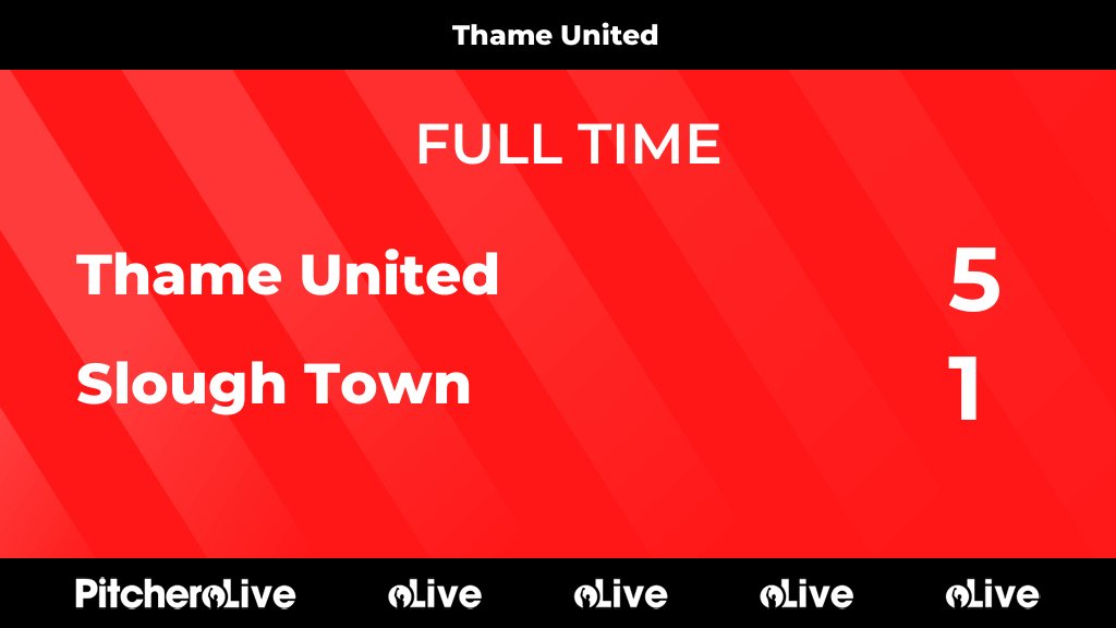 FULL TIME: Thame United 5 - 1 Slough Town
#THASLO #Pitchero
thamefootball.co.uk/teams/51320/ma…