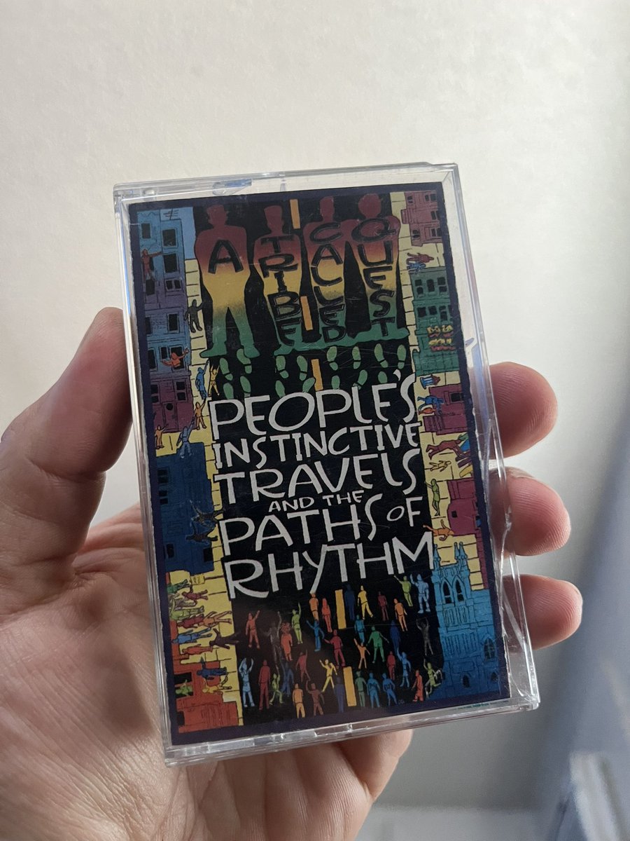 NATECEEZ's tweet image. Today I have completed my TRIBE cassette collection. Finishing with “Peoples Instinctive Travels And The Paths Of Rhythm” Tribe is many all time favorite rap group.