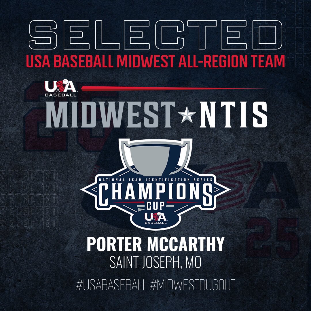 Grateful for the opportunity to be able to play for team Midwest.

#USABaseball #MidwestDugout