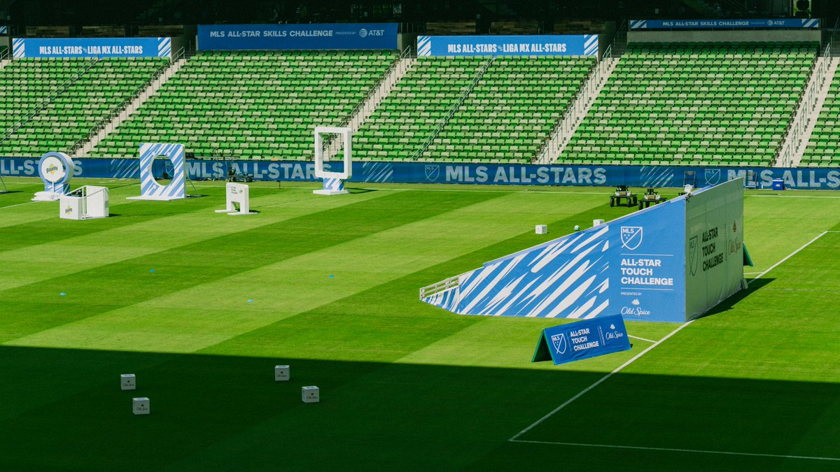Q2Stadium's tweet image. Austin's Biggest Backyard is decked out and ready for the @MLS All-Star Skills Challenge! 💫