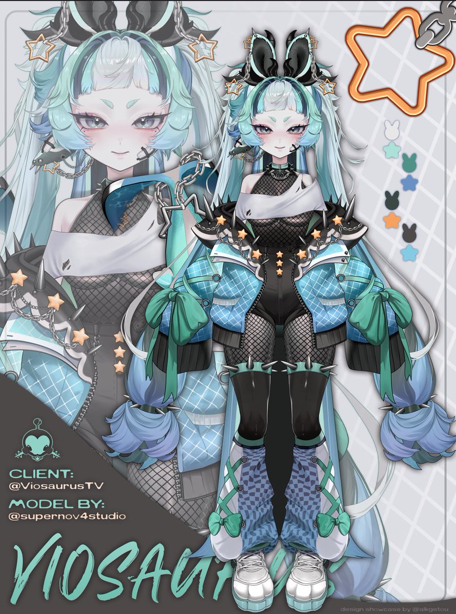 JuWowis's tweet image. #VGenComm Thank you to @ViosaurusTV for trusting us with her amazing design! this graphic showcase was composed by @AlkGetou and adopt design created by @TaillgateVT so go check them out! the rig is still in feedback proccess but you guys can expect a proper showcase soon!