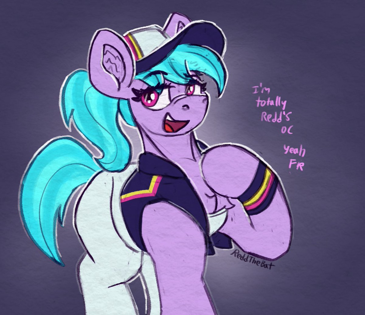 ReddTheBat's tweet image. people actually think shes my oc somehow