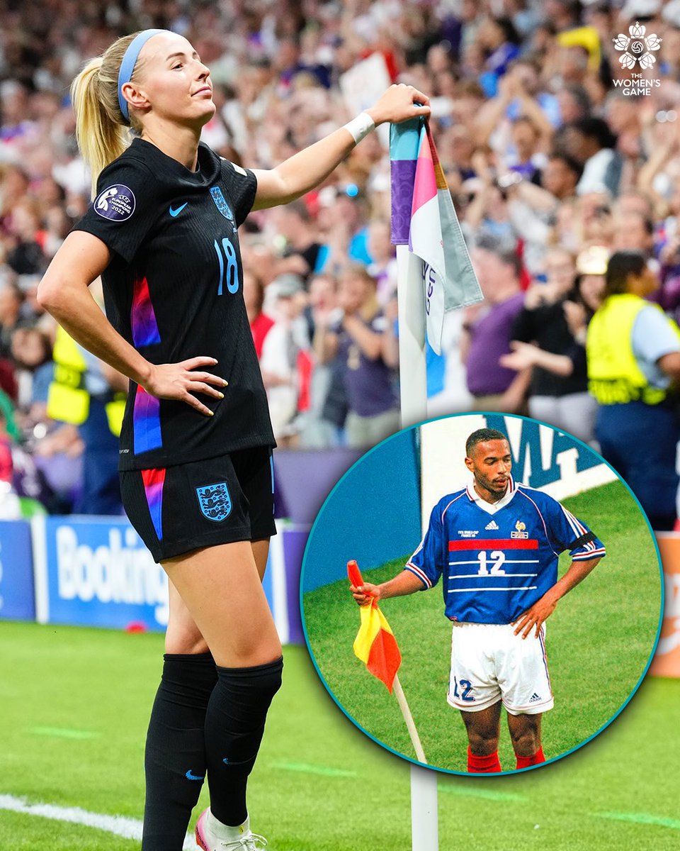 WomensGameMIB's tweet image. Chloe Kelly hit the Thierry Henry celly after scoring England's game-winner. Arsenal through and through ❤️😤
📸 @FIFAWWC
