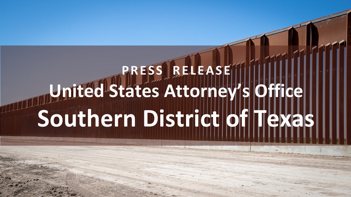 USAO_SDTX's tweet image. Illegal alien pleads guilty to leading smuggling organization involving transportation of over 100 persons
#CorpusChristi #BorderSecurity prod.justice.gov/usao-sdtx/pr/i…
