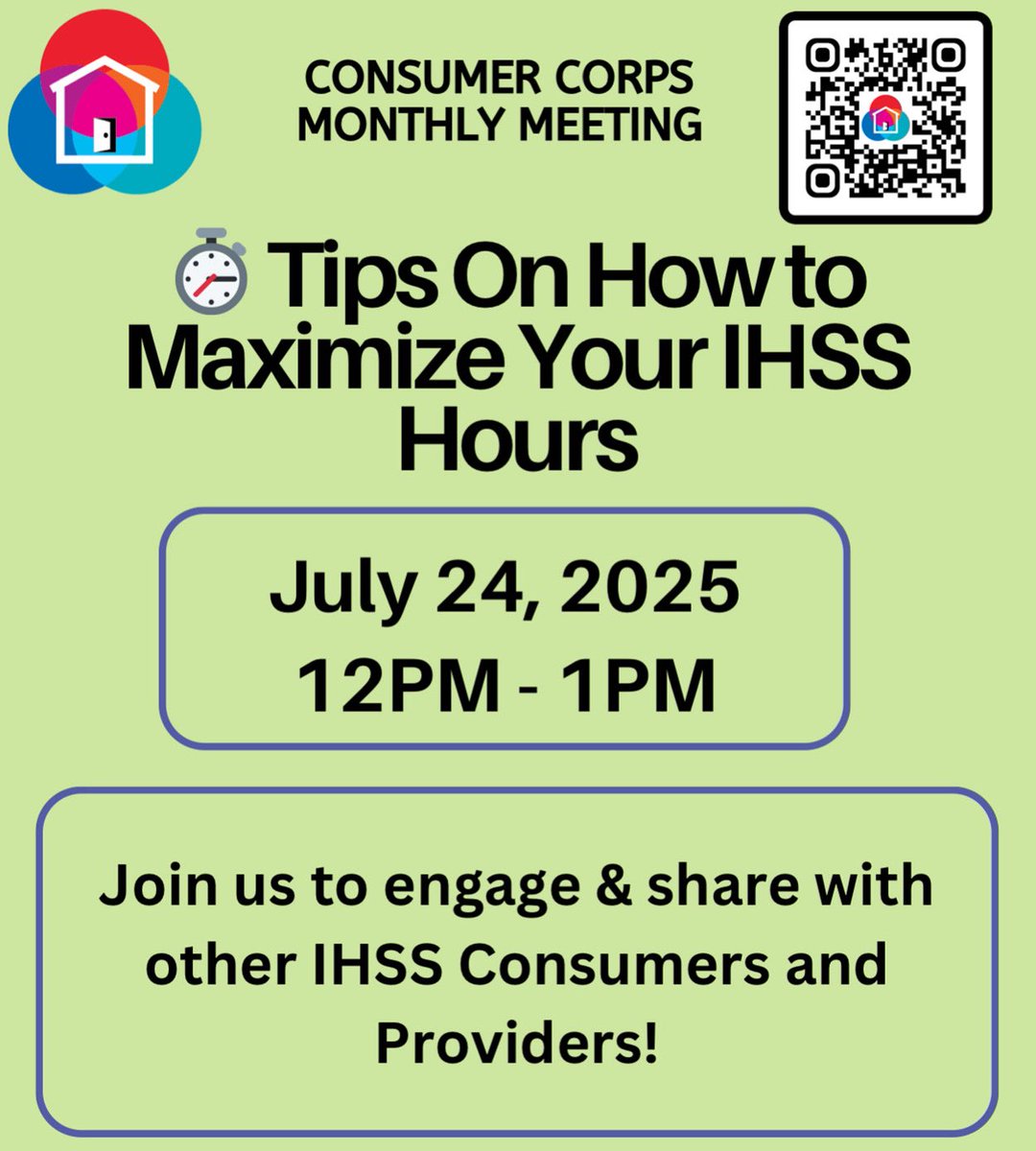 pasc_la's tweet image. This Thursday! 

Please join us for our fourth meeting! The #ConsumerCorps meeting will be held through zoom.

Get involved and be your own advocate!

To register or to learn more, please go to bit.ly/4nROJkF.

#consumers #pascla #ihss #providers #caregivers #lacounty