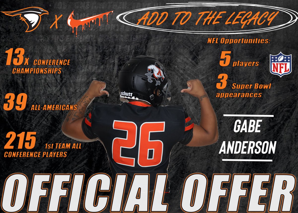 GabeAnderson75's tweet photo. After having a great conversation with @CoachMonte_, i am blessed to have received an offer from Anderson University! https://t.co/SvzwWSXF04