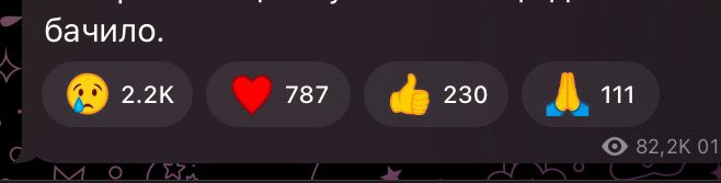 vikbutserious's tweet image. there are no negative reactions in Zelensky's channel allowed, so this is the best people can do