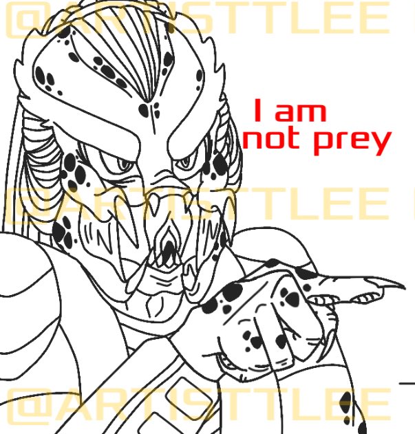 ARTISTTLEE's tweet image. Was watching the Predator:Badlands trailer and thought of this-
#PredatorBadlands #predator #yautja #Cat
