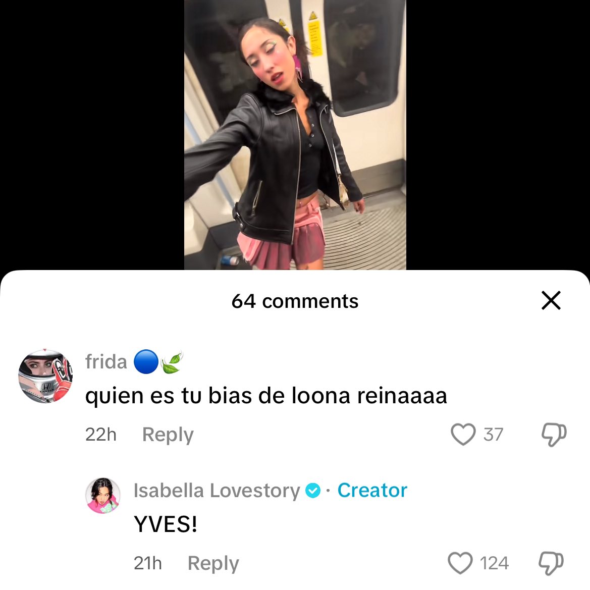 yvesupport's tweet image. The singer Isabella Lovestory reveals that her bias in LOONA is Yves
#YVES #이브