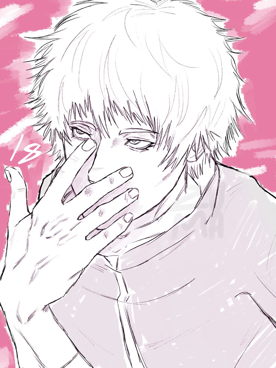 ghostgomery's tweet image. i was looking at my old drawings and uhm this was 18 days before sasori's bday in 2024 ;3