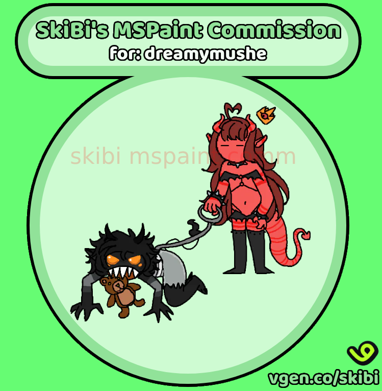 SkibiPro's tweet image. Recent mspaint comm finished for dreamymushe
Thank you so much~! 💚 #VGenComm