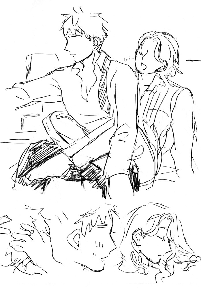 linlilalin's tweet image. 片想い🍷さん（アサフラ）71
らくがき