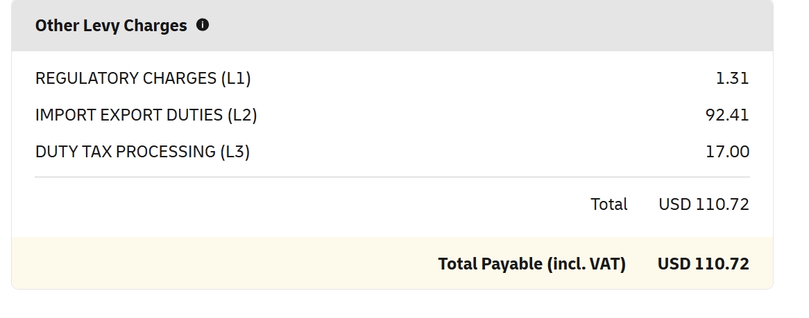 zeldajunkielol2's tweet image. Finally got hit with the import duty charge, knew it was gonna happen sooner or later.