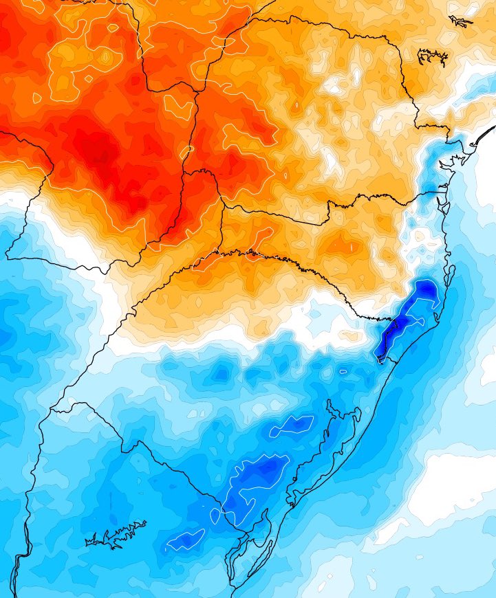 🌡️ TEMPO | Grandes diferenças de temperatura vão marcar a quarta-feira no Sul do Brasil. ▶️ metsul.com/grande-diferen…
