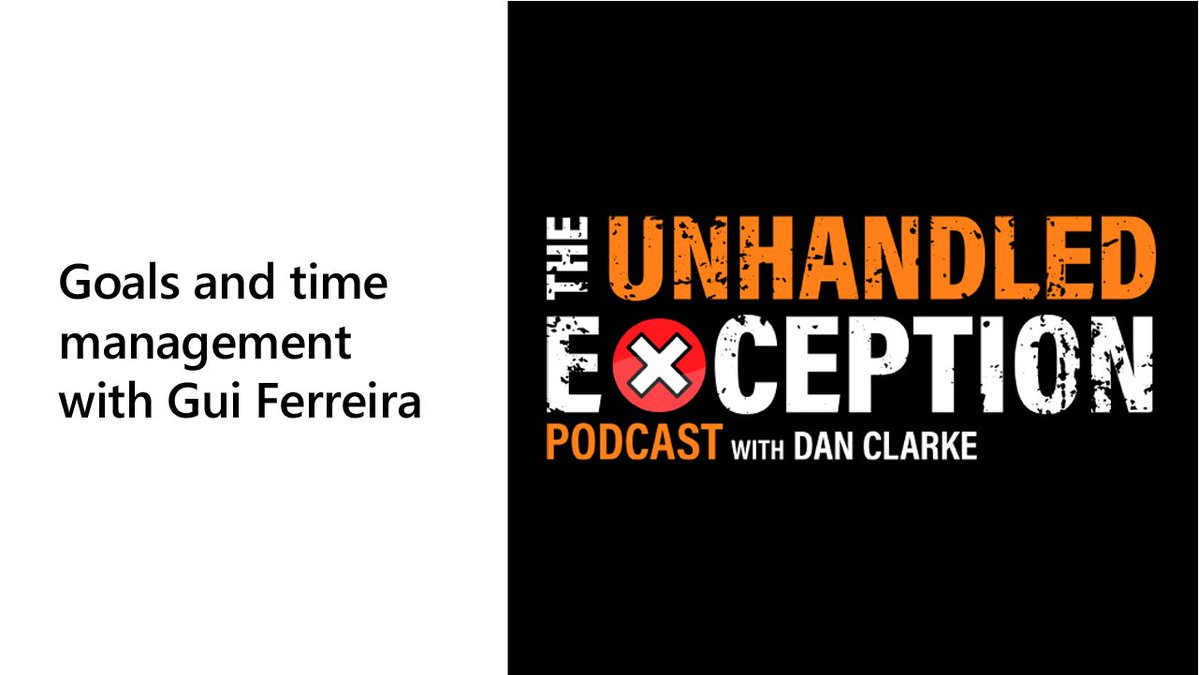 dotnet's tweet image. 🎧 A new #UnhandledException Podcast episode just dropped. Gui Ferreira talks life productivity, goal-setting, time management—and even a bit of testing + AI.
Tune in 👉 msft.it/6010s6J5C
#Productivity #Podcast #AI