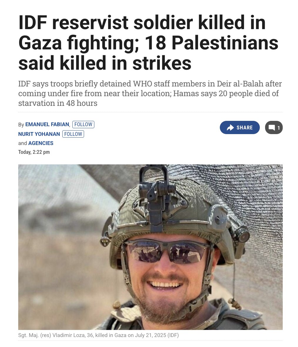 dimitrilascaris's tweet image. As Israel's Western-backed genocidal regime continues to slaughter Palestinian civilians, resistance fighters killed an Israeli terrorist in the Gaza Strip today.
Only hours earlier, Israel's military announced that another Israeli terrorist had been killed in Gaza.
#Palestine…